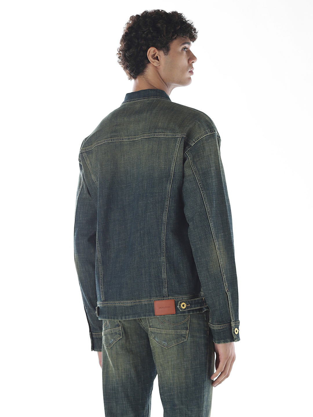 Dark Blue Washed Denim Jacket