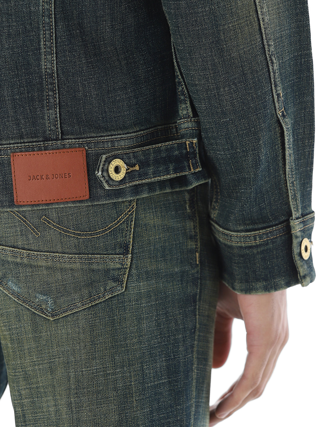 Dark Blue Washed Denim Jacket