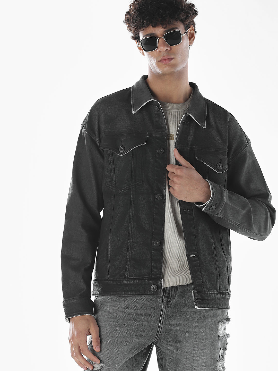 Regular Fit Denim Jacket - S