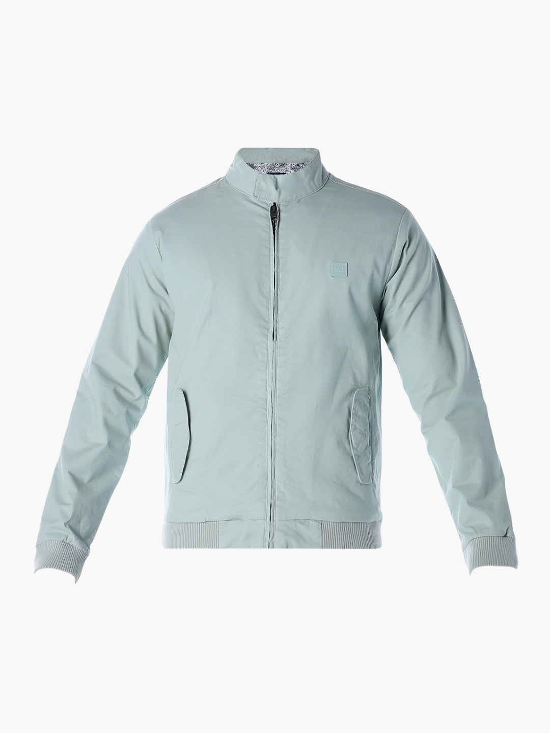 Green Regular Fit Bomber Jacket