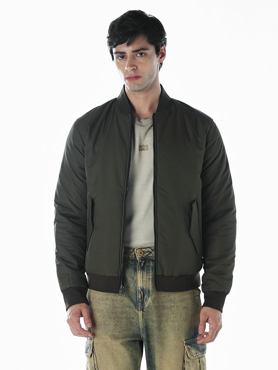Reversible Bomber Jacket - Green