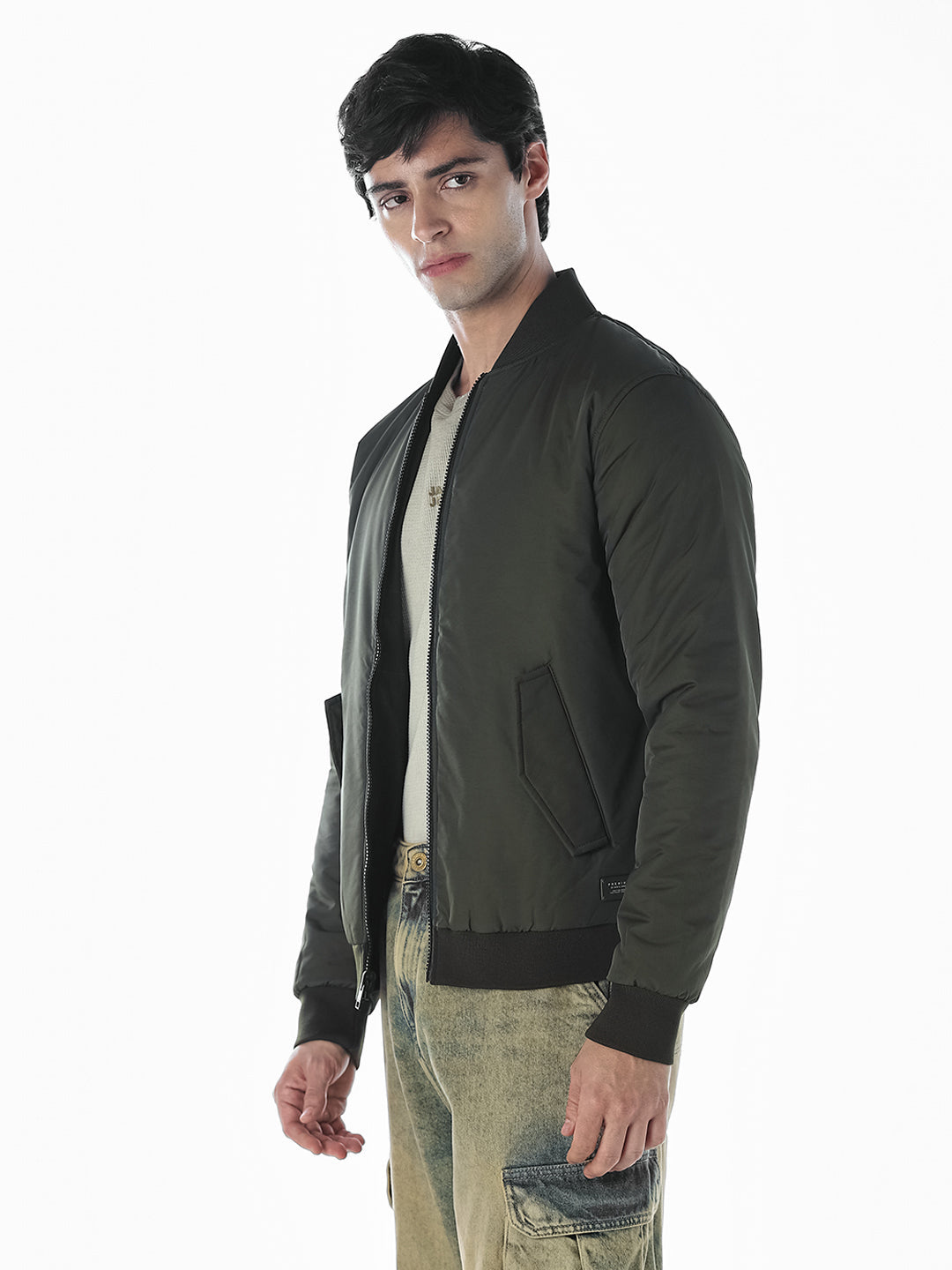Reversible Bomber Jacket - Green