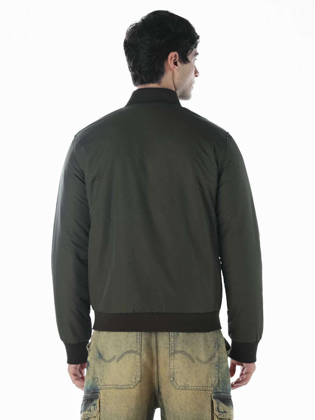 Reversible Bomber Jacket - Green