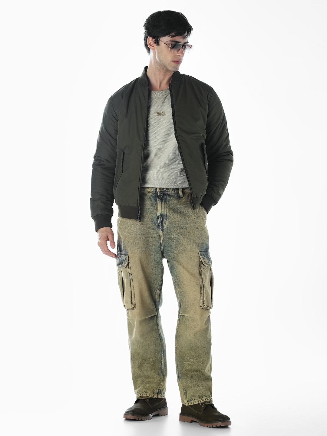 Reversible Bomber Jacket - Green