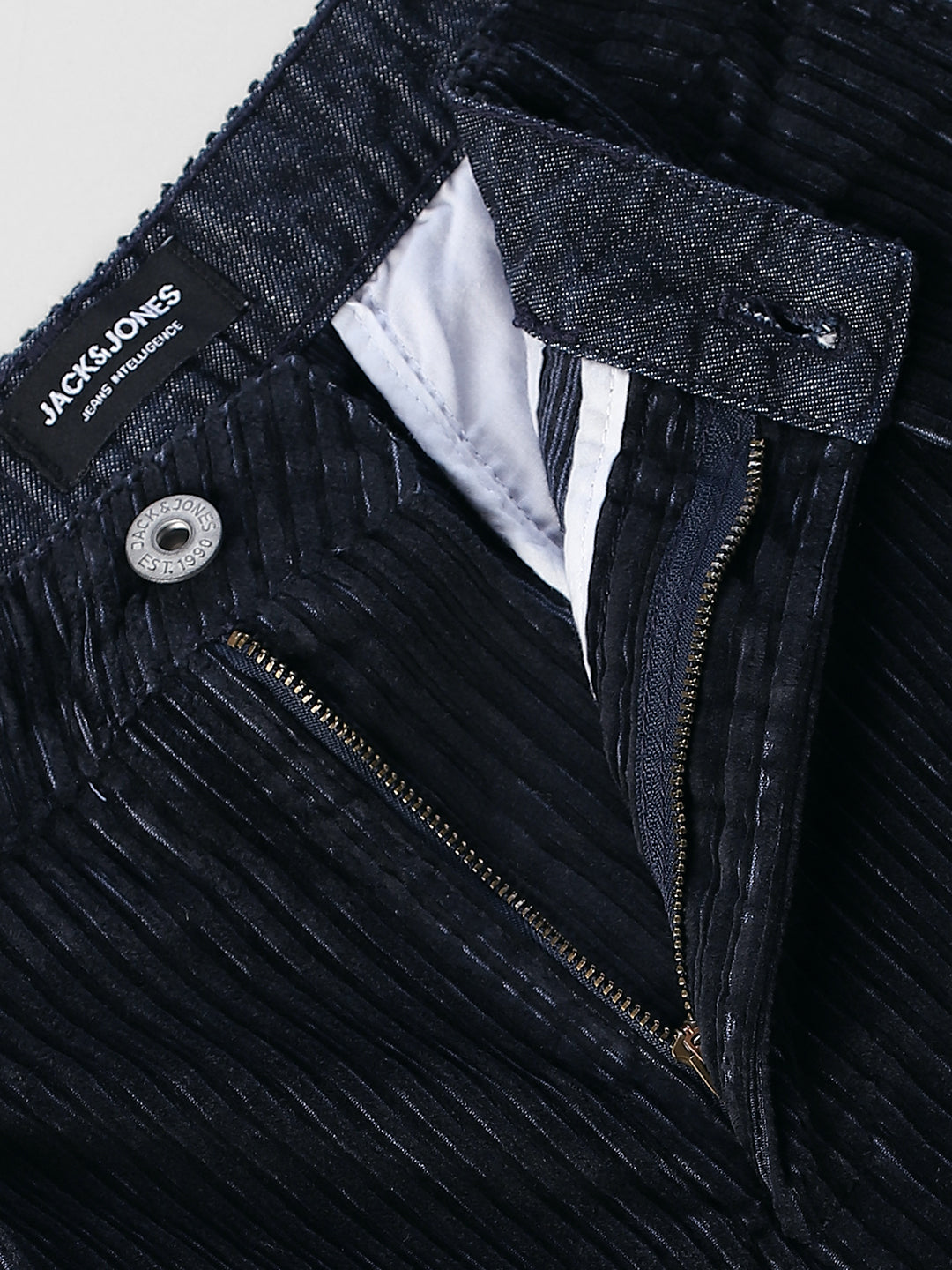 Dark Blue Dario Corduroy Loose Fit Jeans
