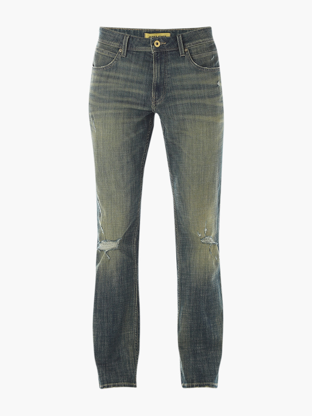 Distressed Clark Regular Fit Cropped Jeans