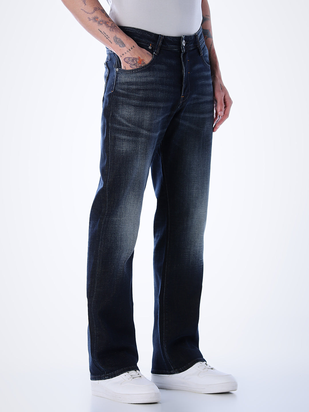 Cliff Bootcut Jeans - Dark Blue