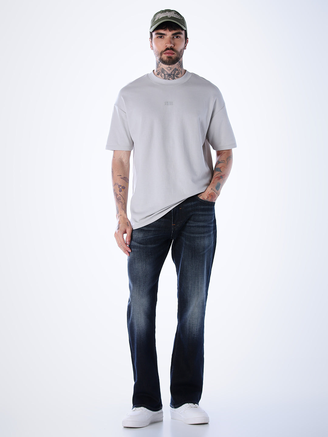 Cliff Bootcut Jeans - Dark Blue