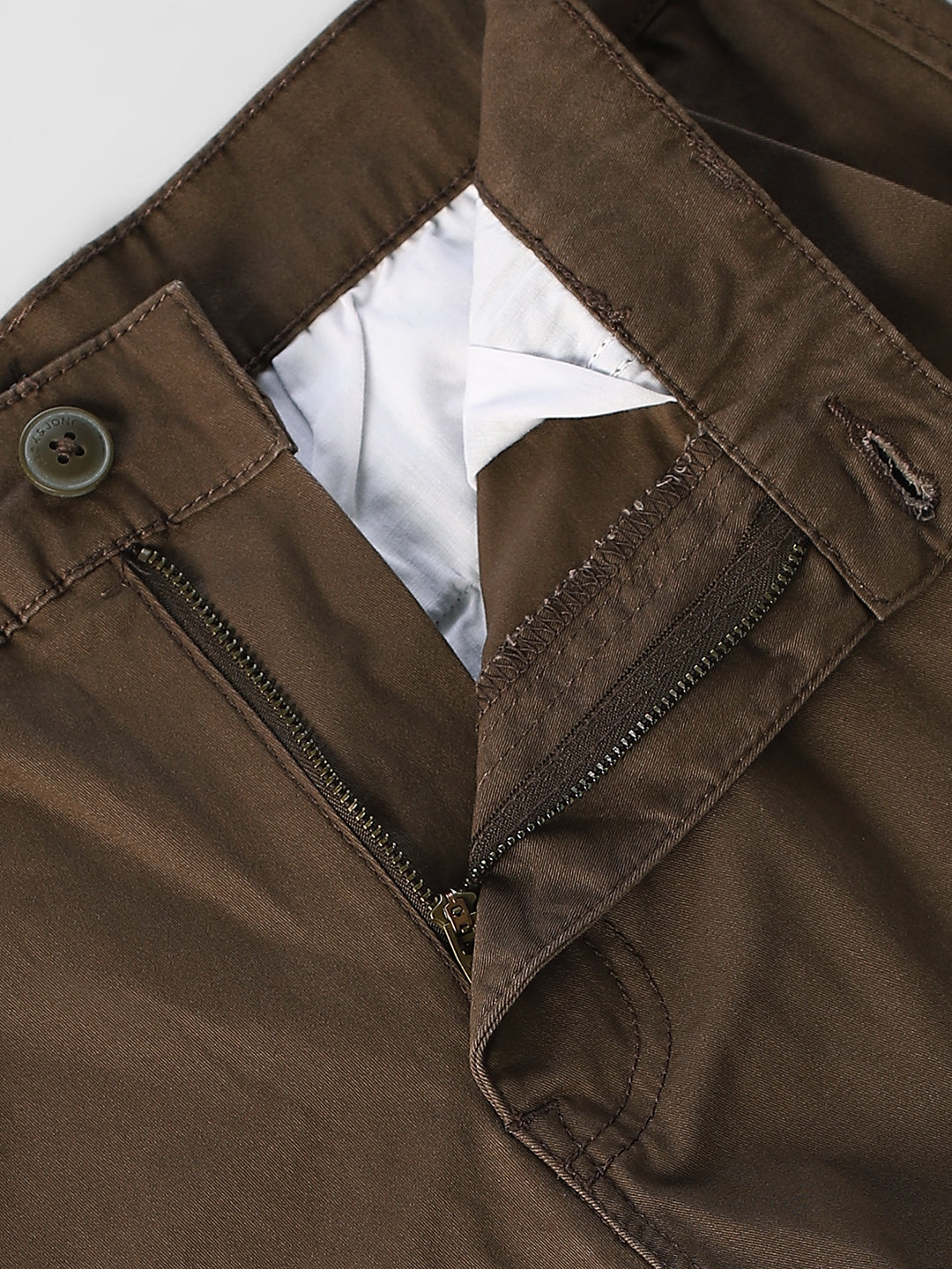 Brown Regular Fit Pants