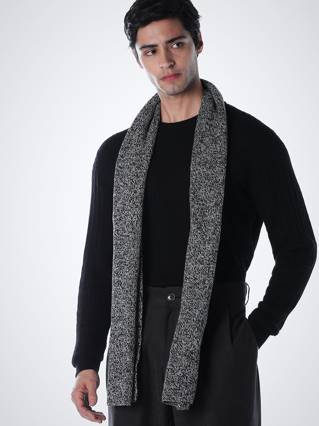 Black Slim Fit Pullover