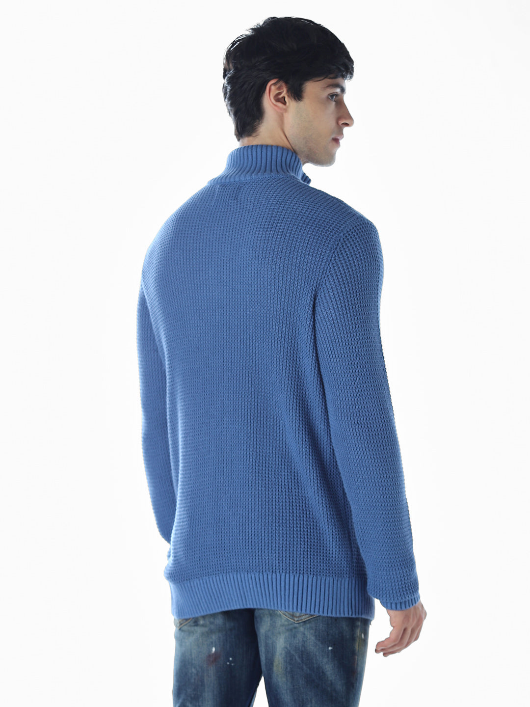 High Neck Knitted Pullover