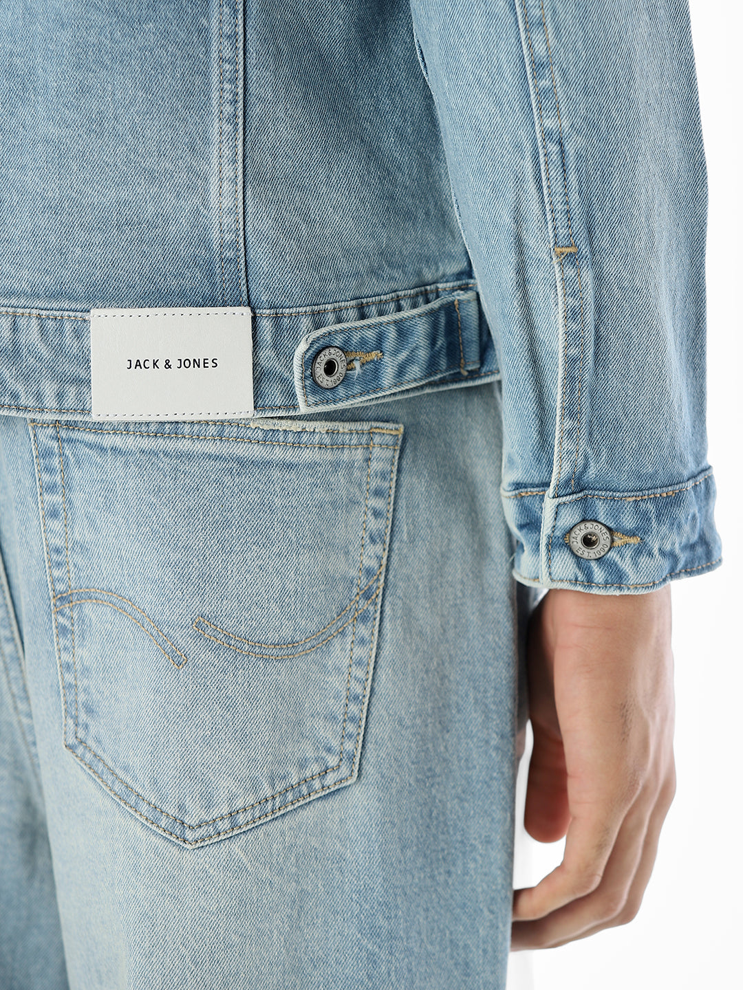 Typographic Print Denim Jacket