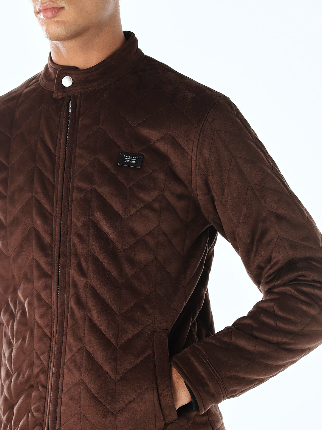 Premium Suede  Zip-Up Jacket