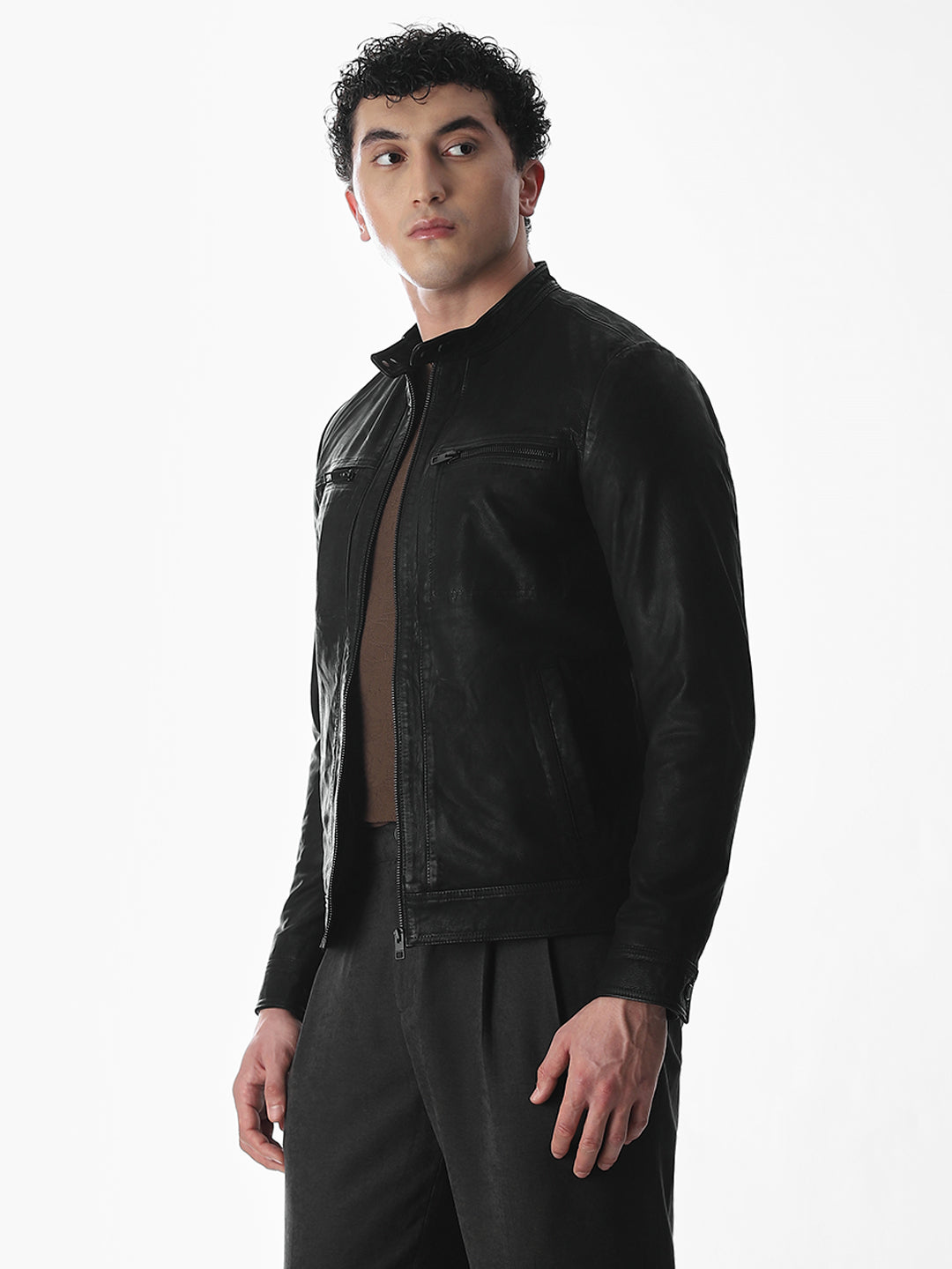 Classic Black Leather Jacket