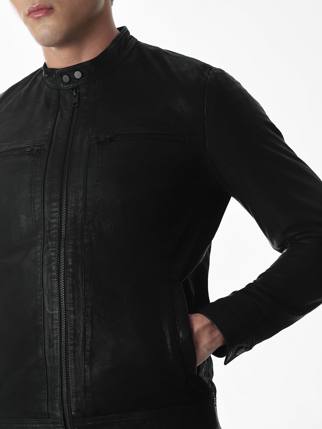 Classic Black Leather Jacket