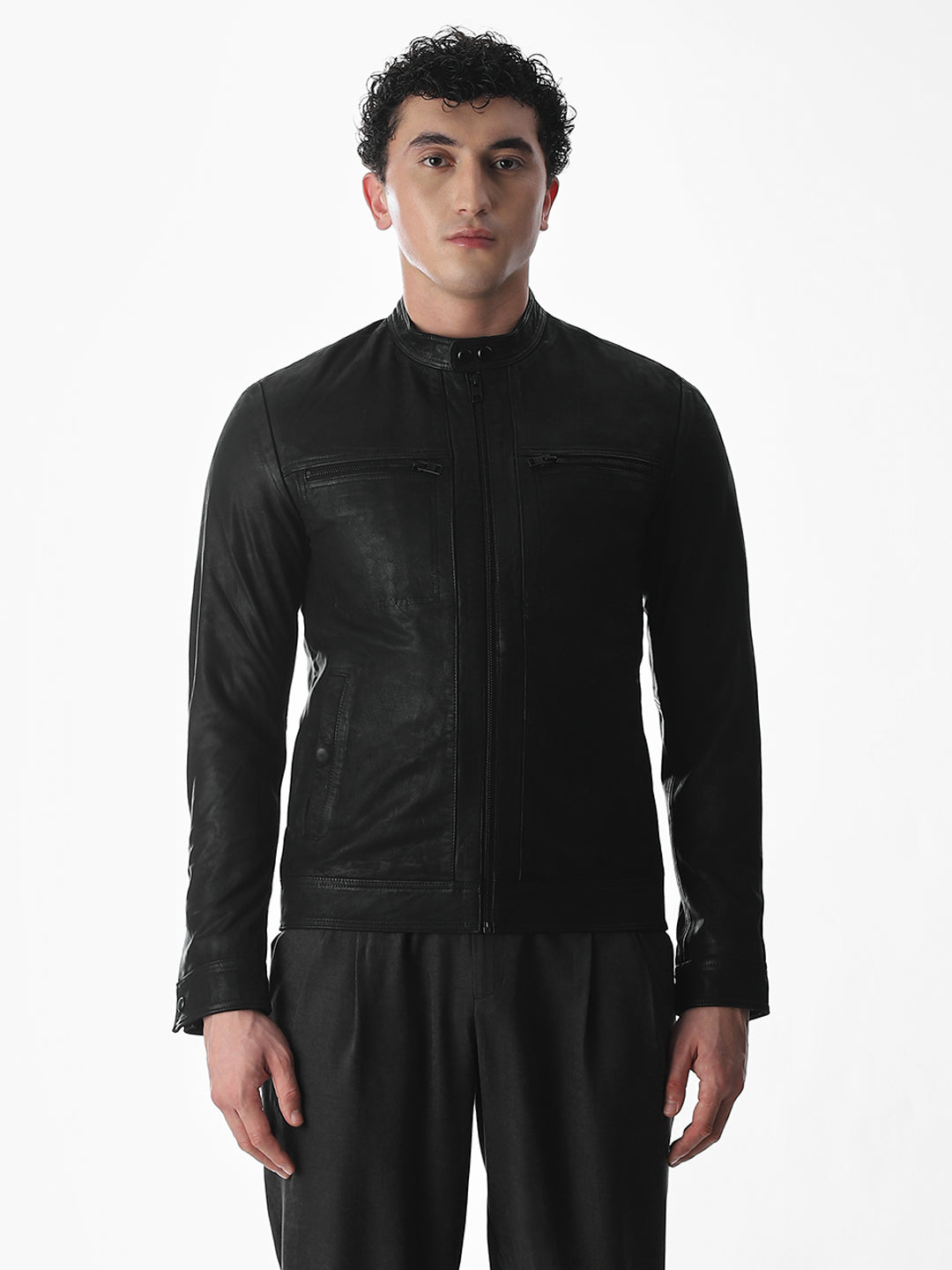 Classic Black Leather Jacket