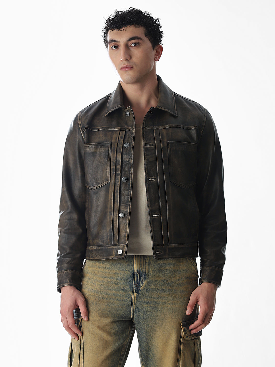 Vintage Wash Premium Leather Jacket