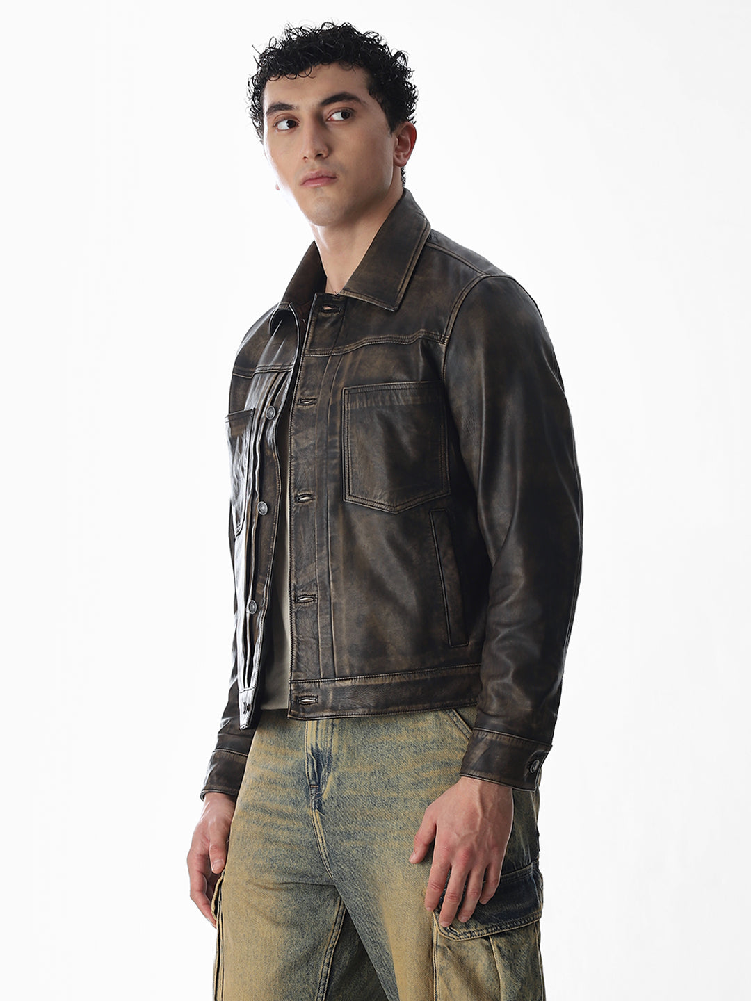 Vintage Wash Premium Leather Jacket