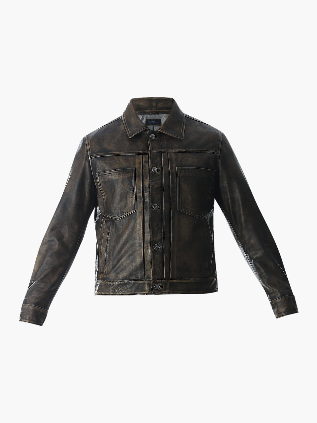 ジャケット・アウター 2007AW ARCHIVE Acid Rain Leather Jacket Vintage Wash Premium Leather Jacket