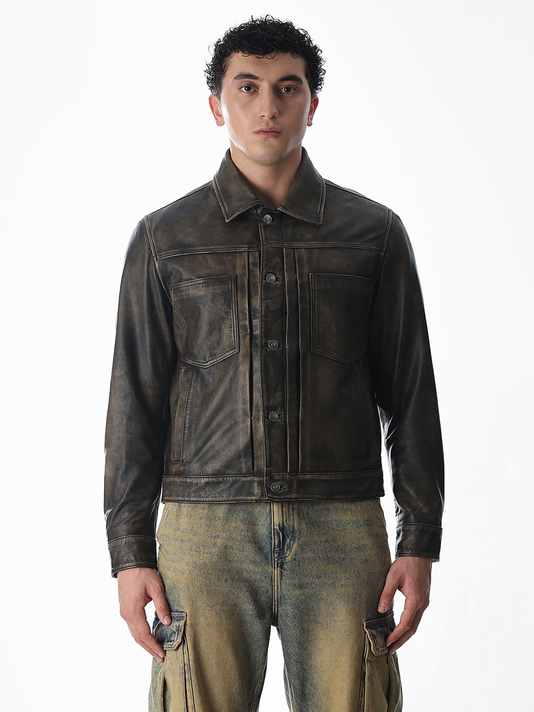 Vintage Wash Premium Leather Jacket