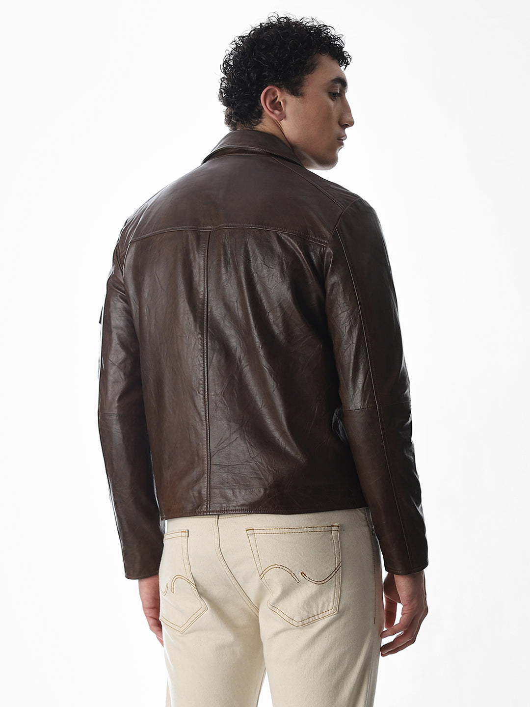 ジャケット・アウター Archive leather Jacket dark wear Dark Brown Douglas Leather Jacket