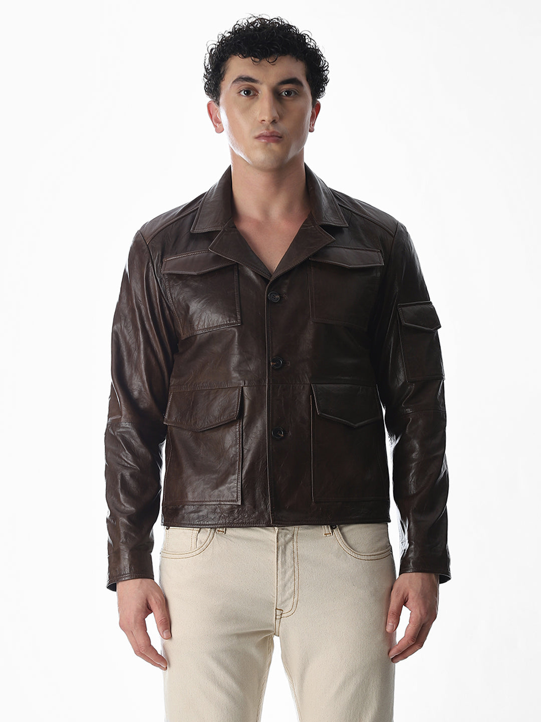 Dark Brown Douglas Leather Jacket