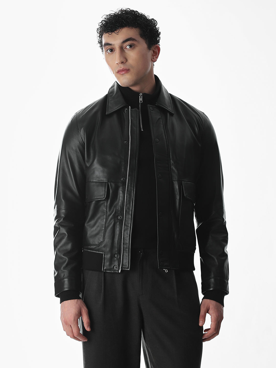 Black Norwich Leather Jacket