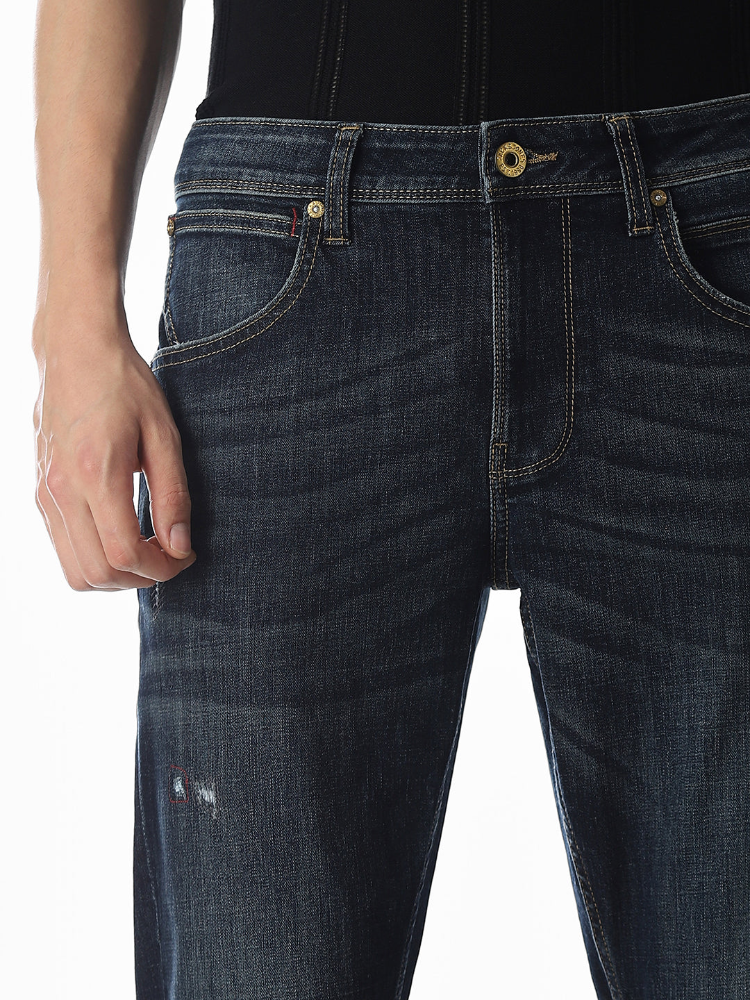 Mildly Distressed Glenn Slim Fit Jeans