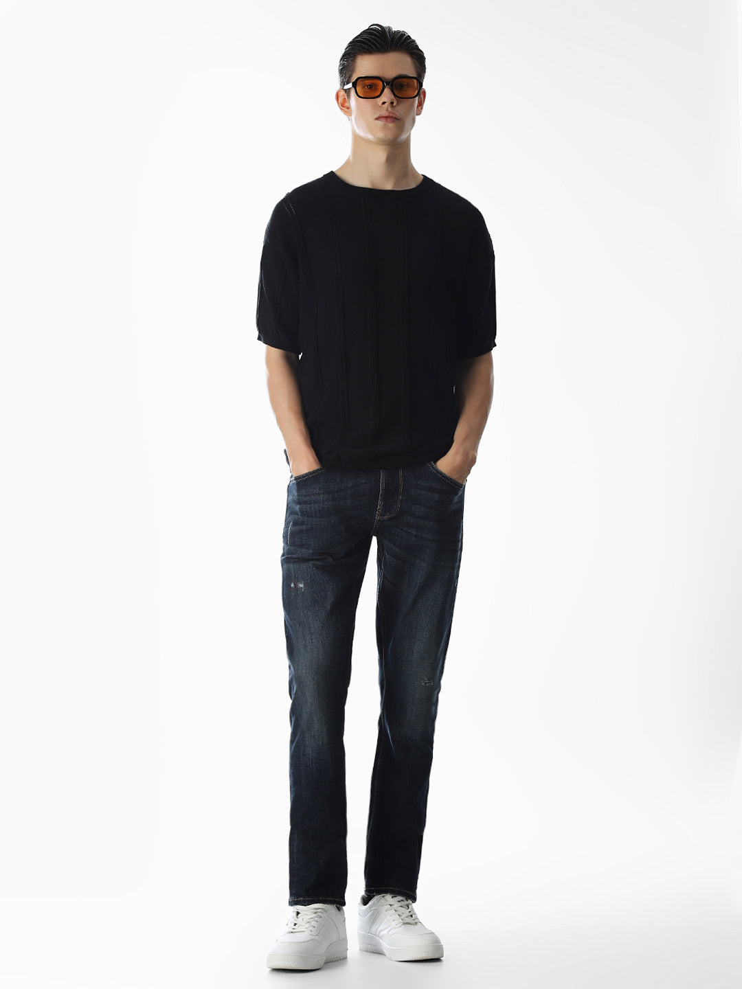 Mildly Distressed Glenn Slim Fit Jeans