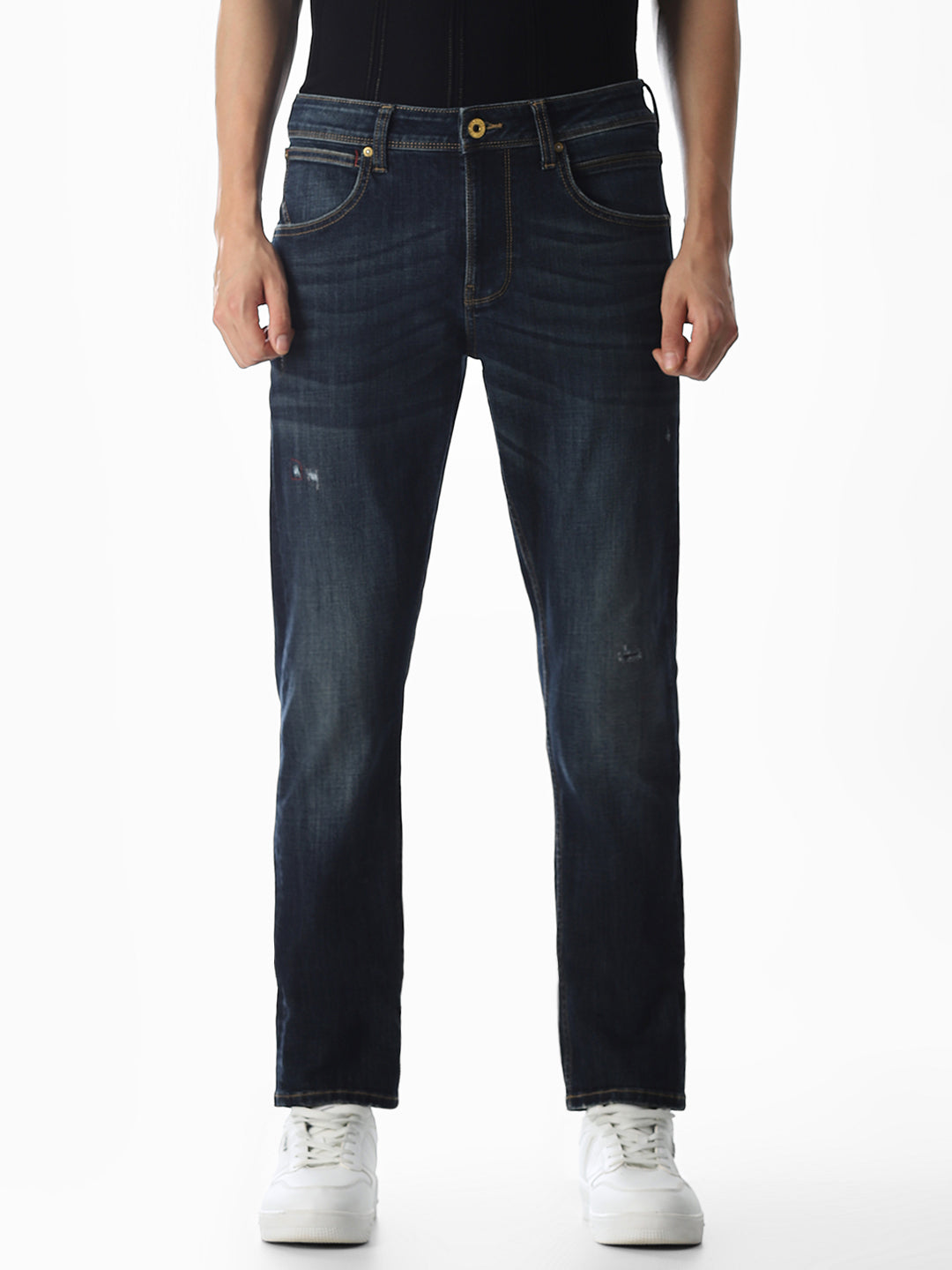 Mildly Distressed Glenn Slim Fit Jeans
