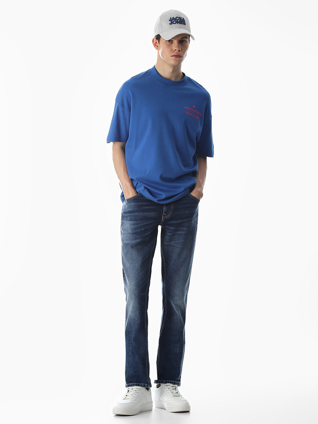 5 Pocket Slim Fit Washed Jeans