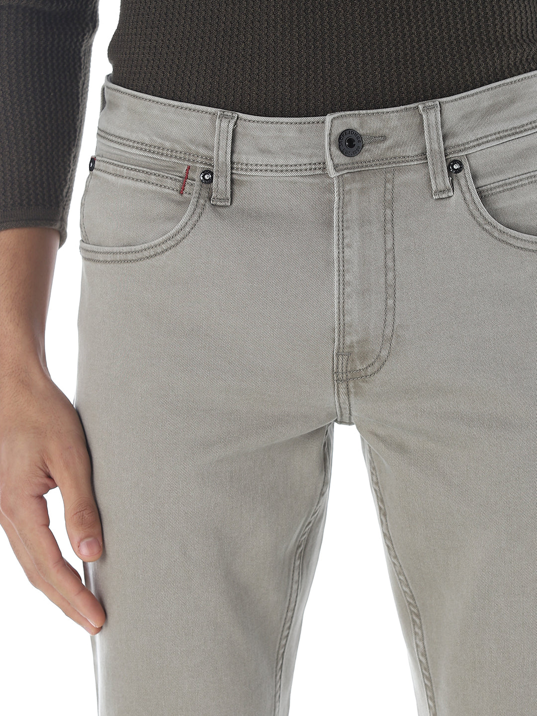 Light Grey Clark Regular Fit Jeans