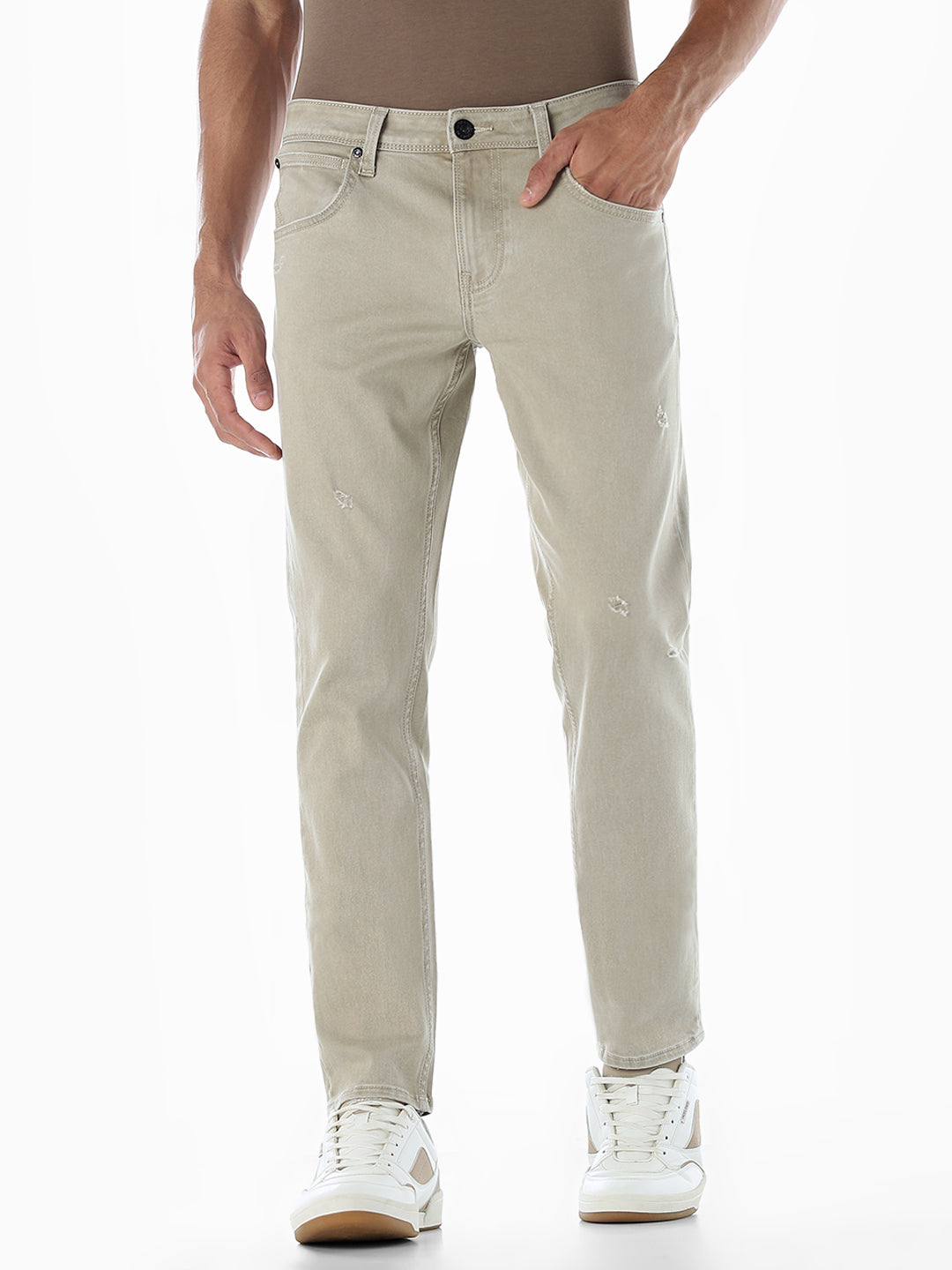 Glenn Slim Fit Jeans - Brown - 28/30