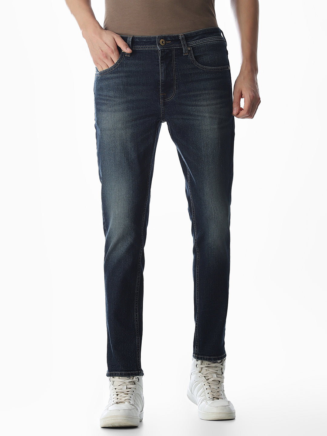Light Wash Brak Slim Fit Jeans