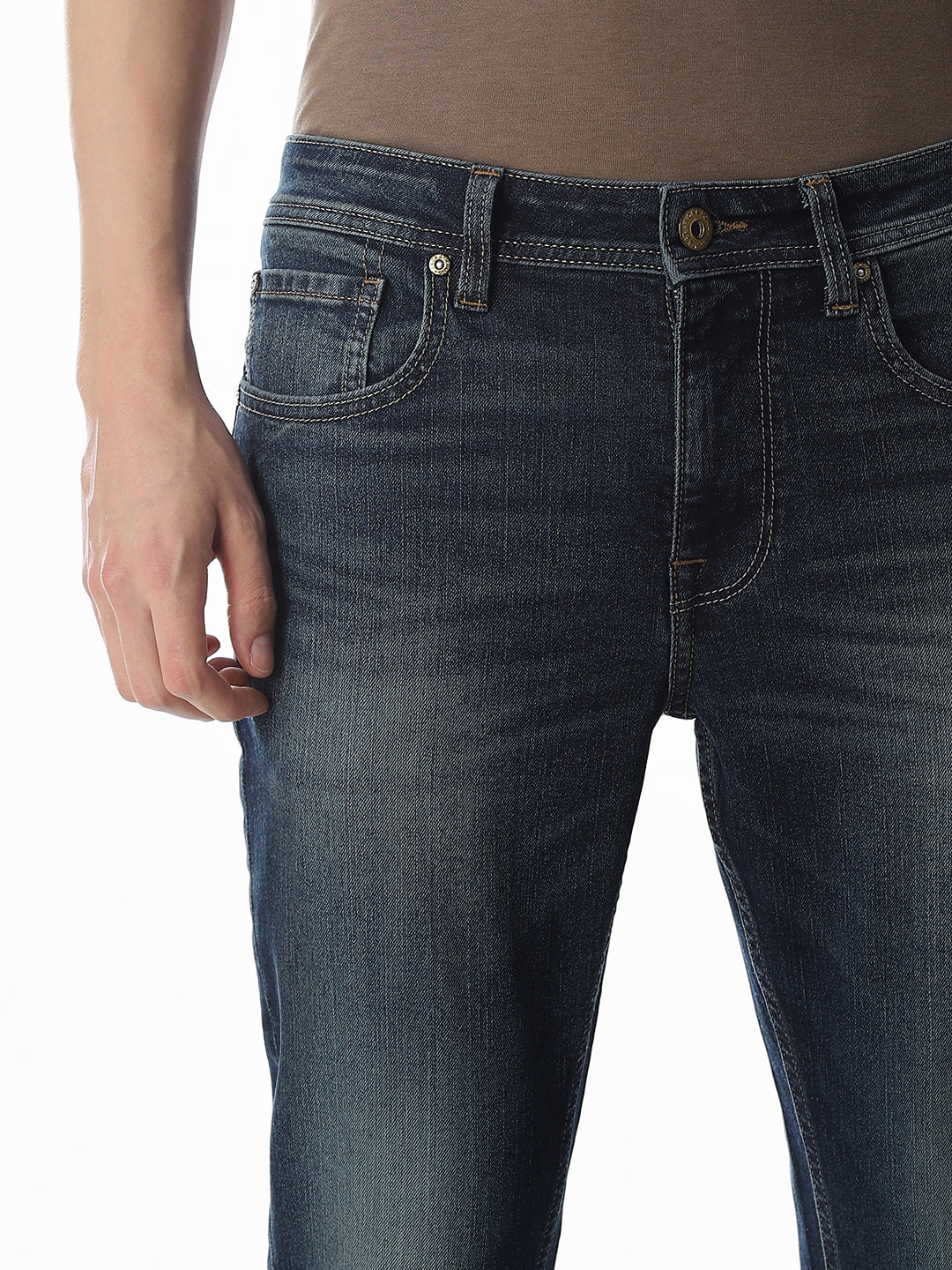 Light Wash Brak Slim Fit Jeans