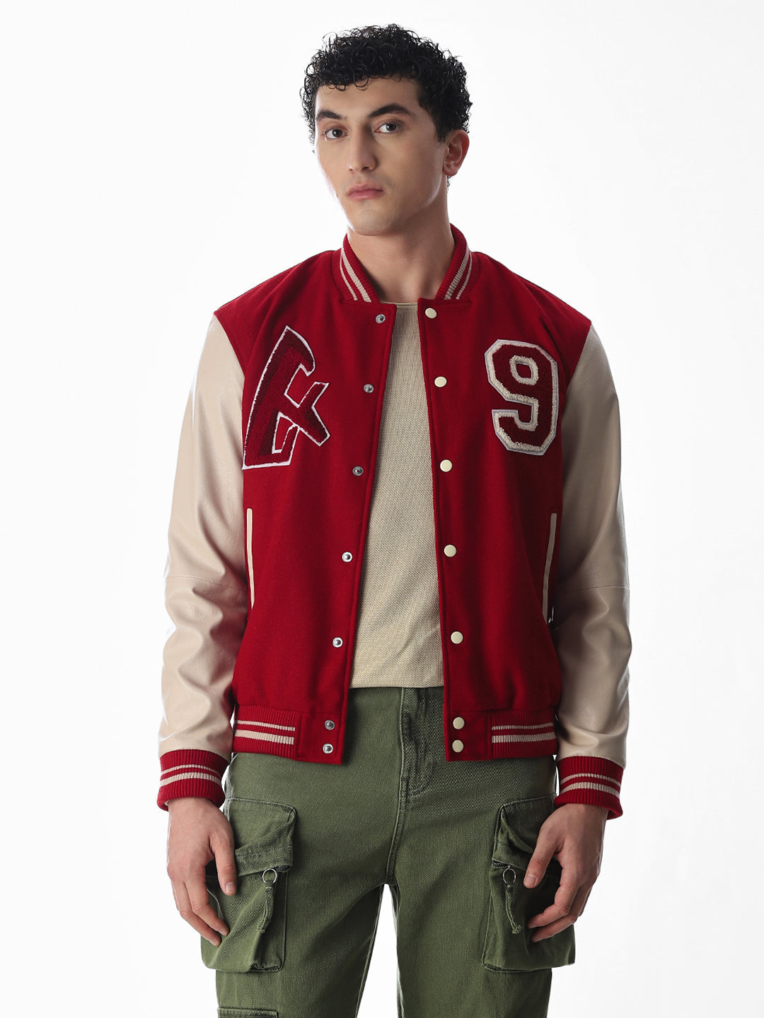 Varsity Colourblocked Bomber Jacket
