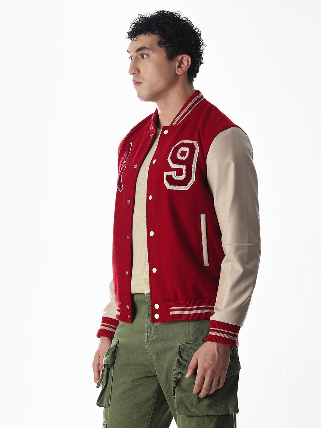Varsity Colourblocked Bomber Jacket