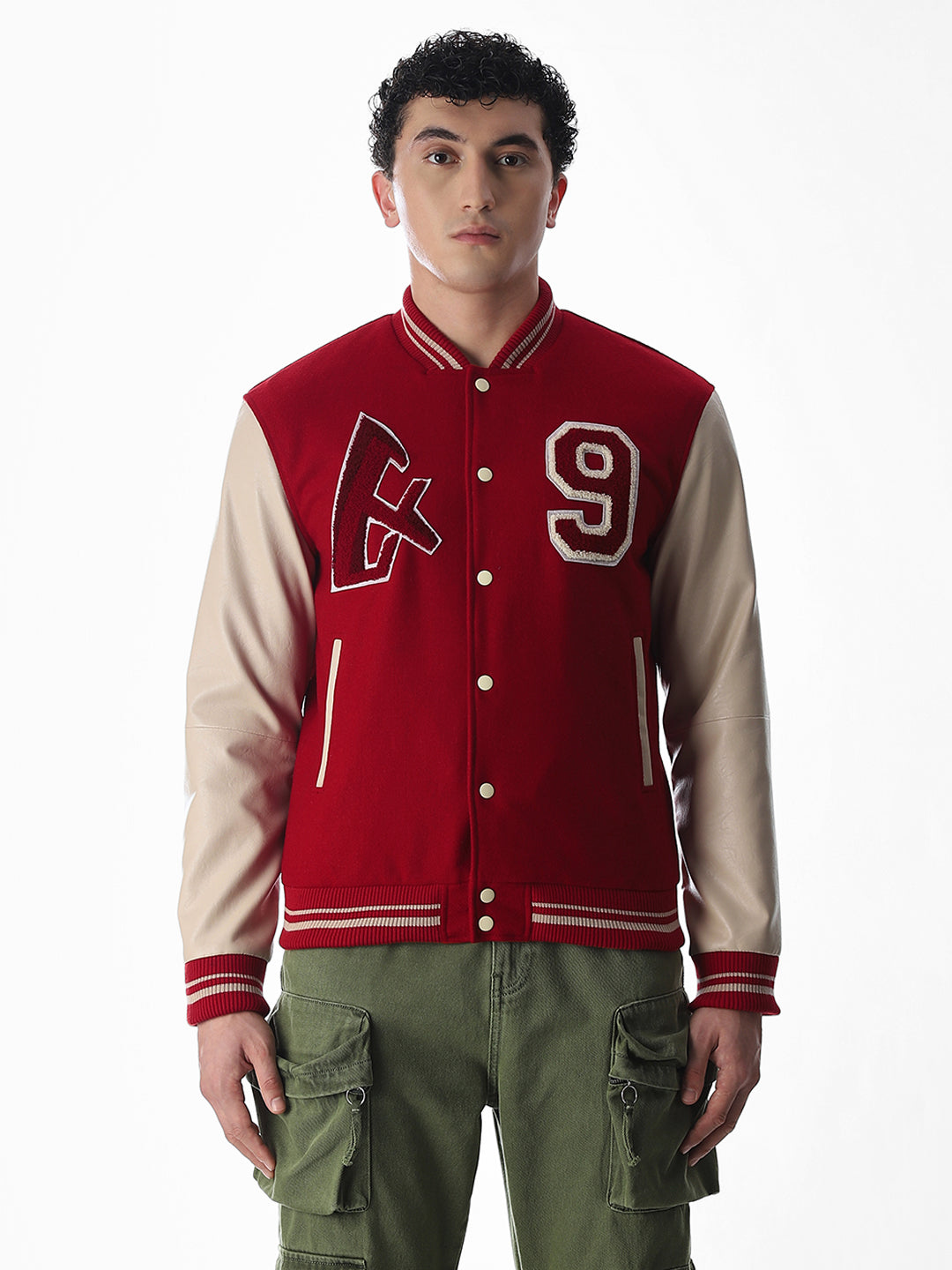 Varsity Colourblocked Bomber Jacket