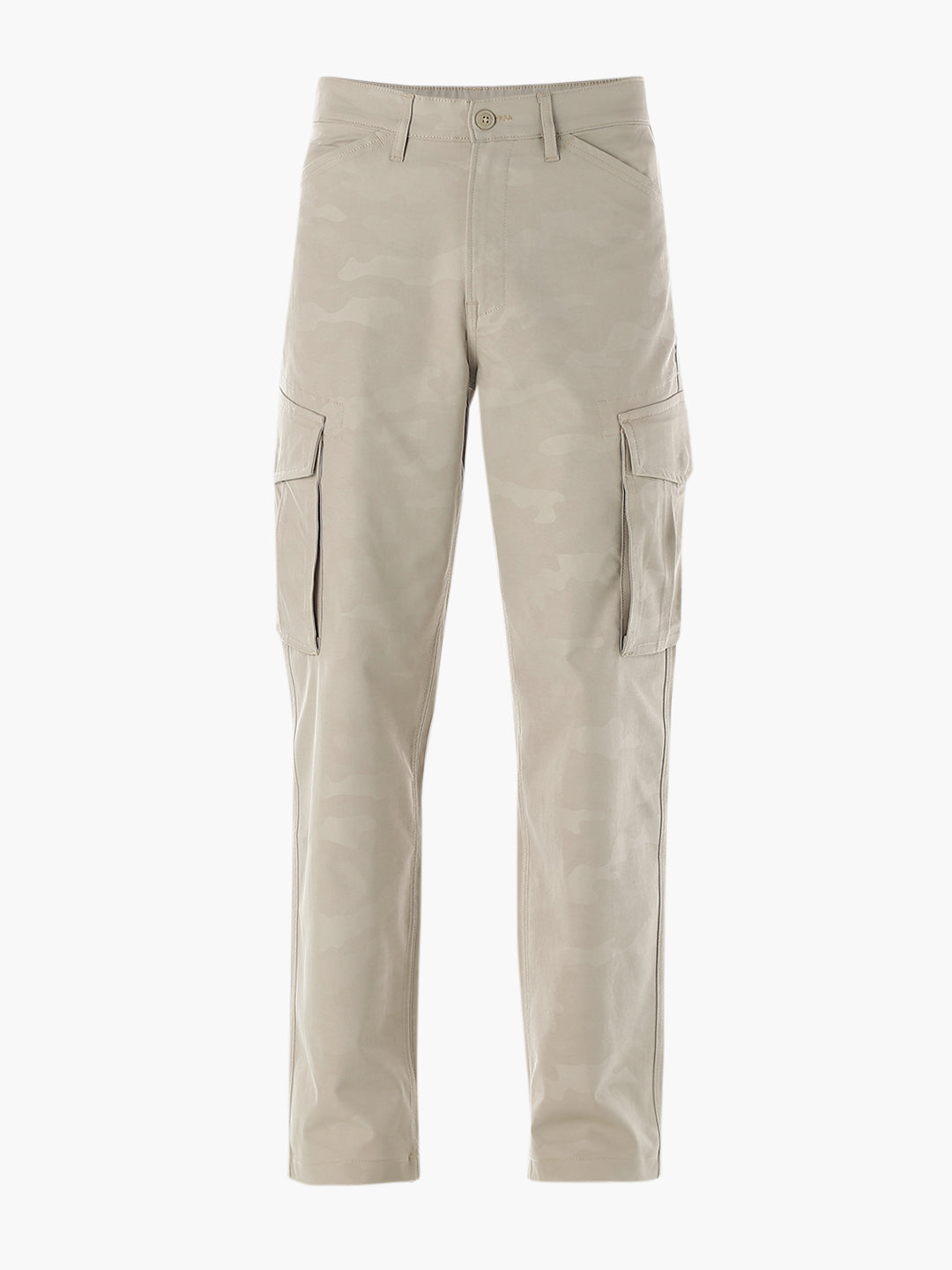 Men Camo Print Regular Fit Cargo Pants With 6 Pockets