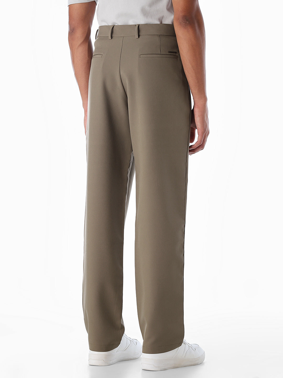 Regular Fit Seoul Pleated Pants - Dark Beige