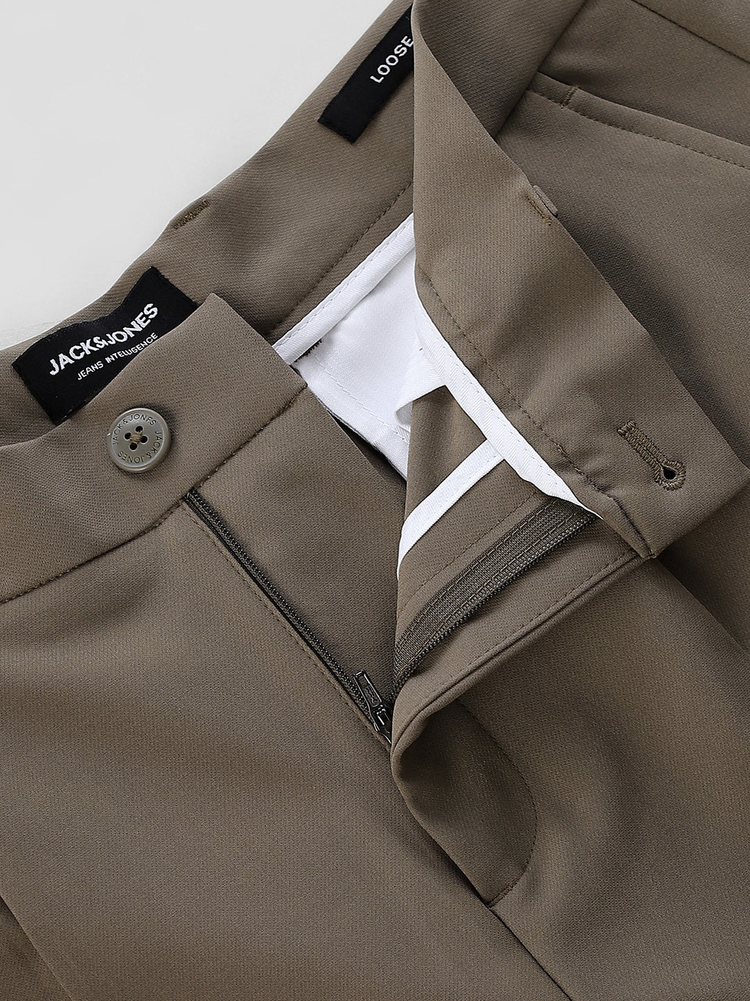 Regular Fit Seoul Pleated Pants - Dark Beige