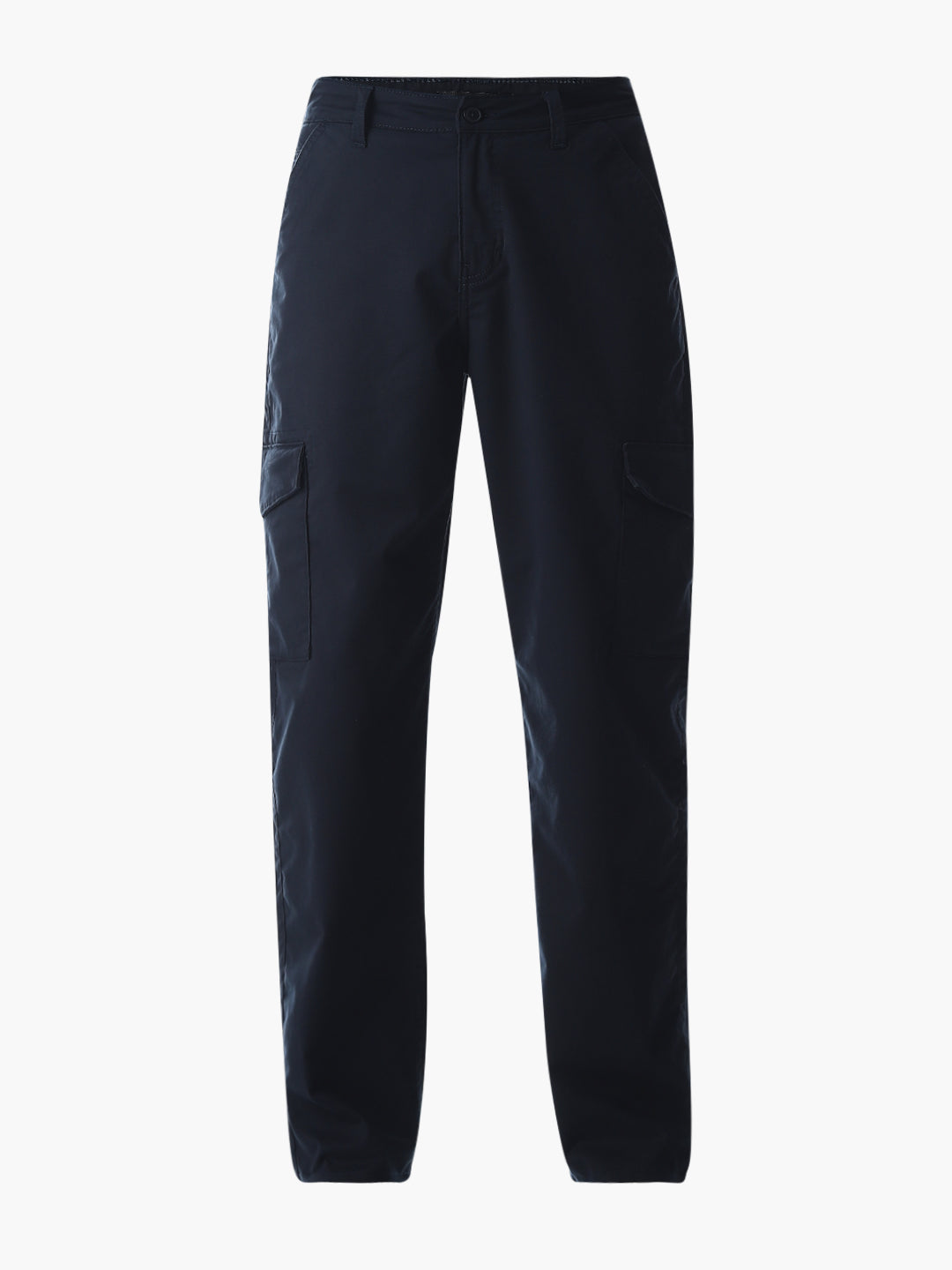 Navy Blue Low Rise Anti Fit Cargos