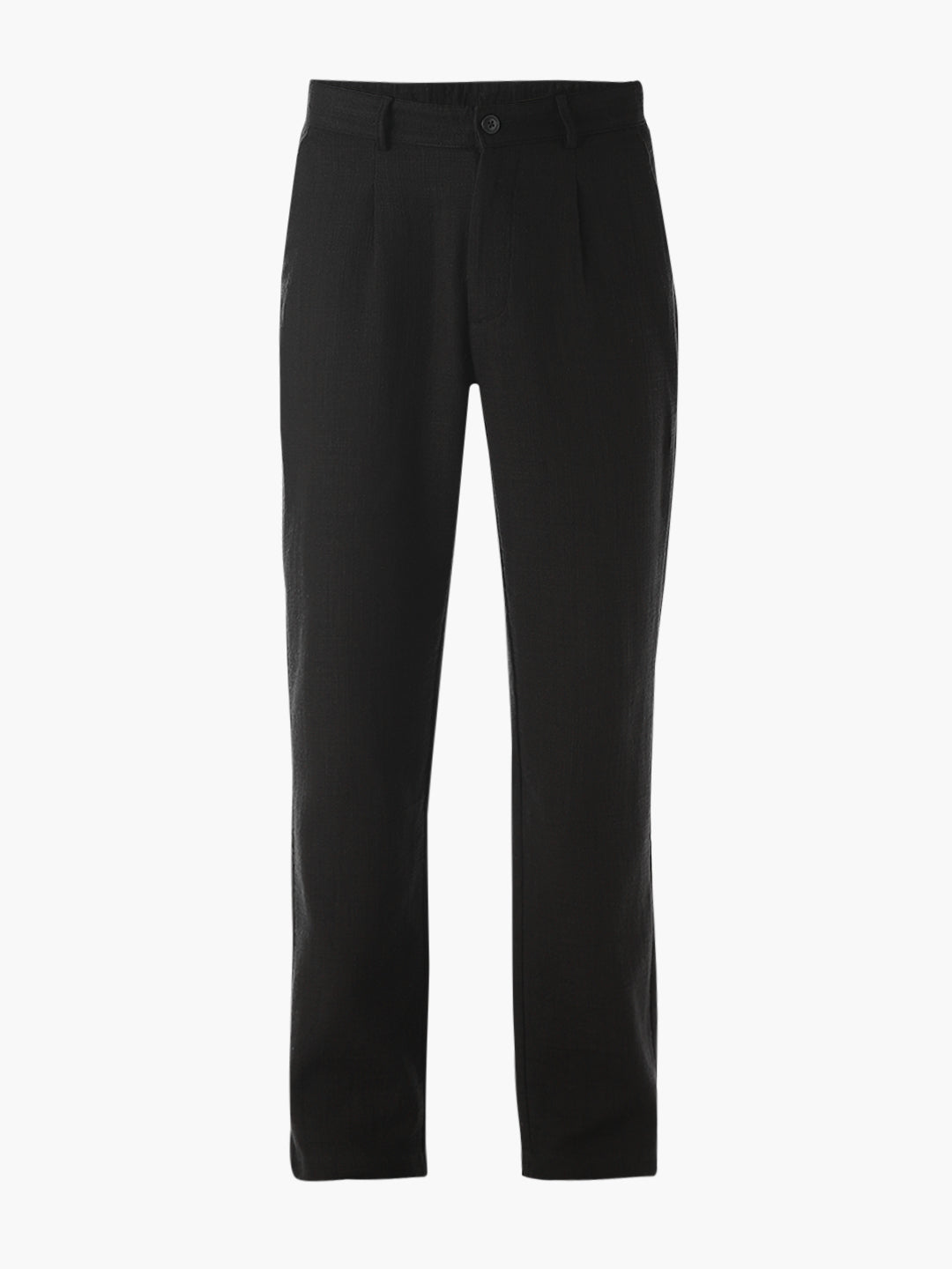 Black Mid Rise Slim Fit Pants