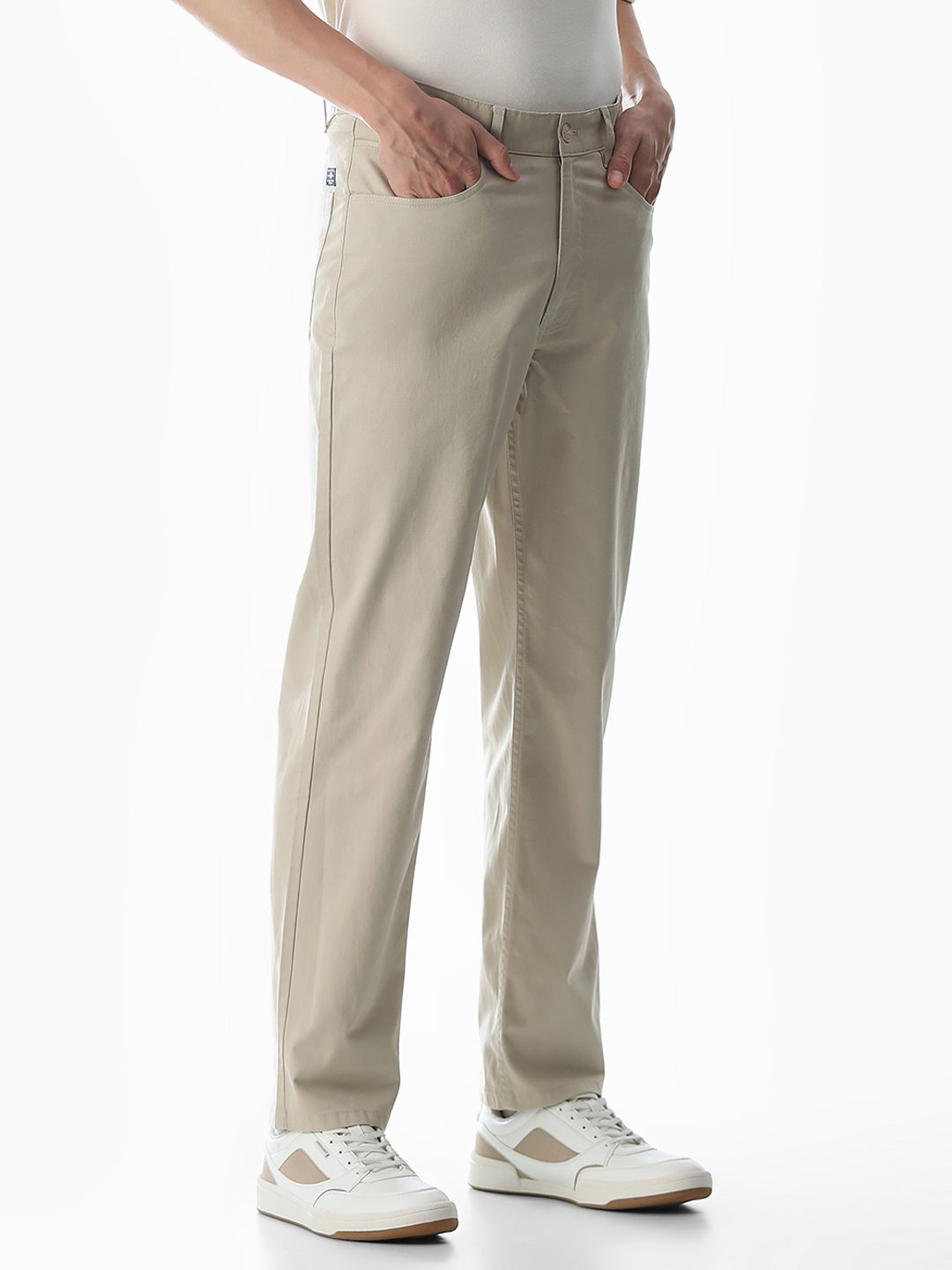 Beige 5 Pocket Chinos