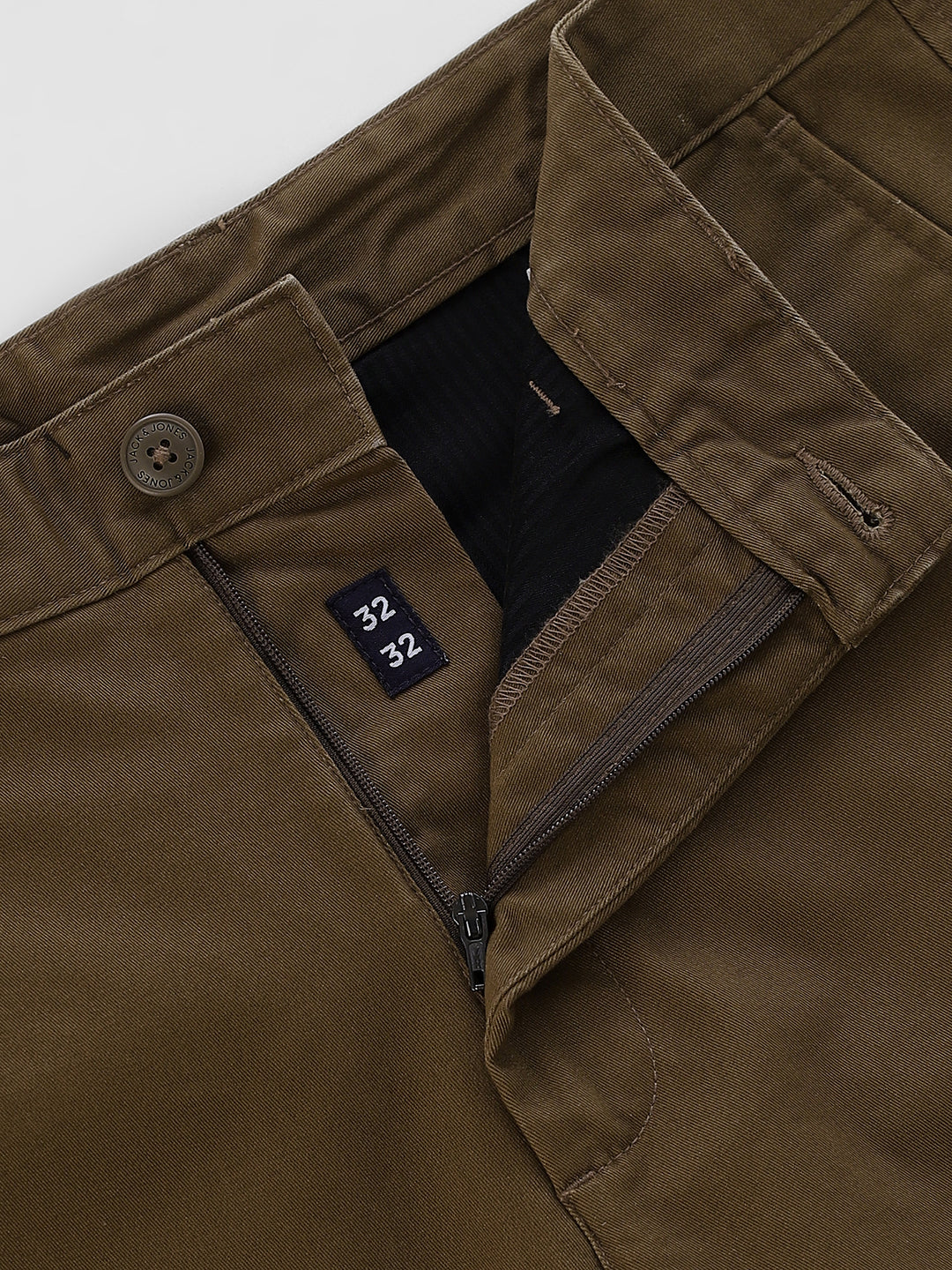 Dull Gold Mid Rise Casual Pants