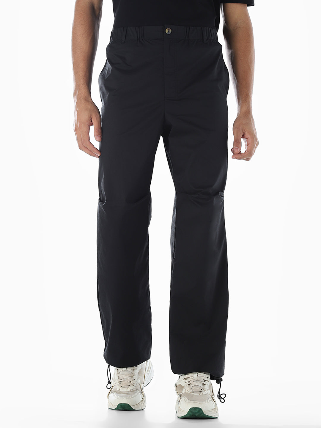 Black Relaxed Fit Pants - S