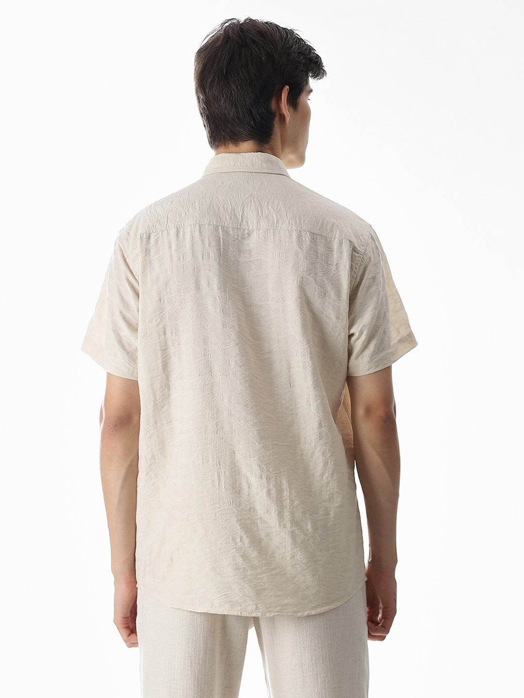 Beige Comfort Fit Shirt