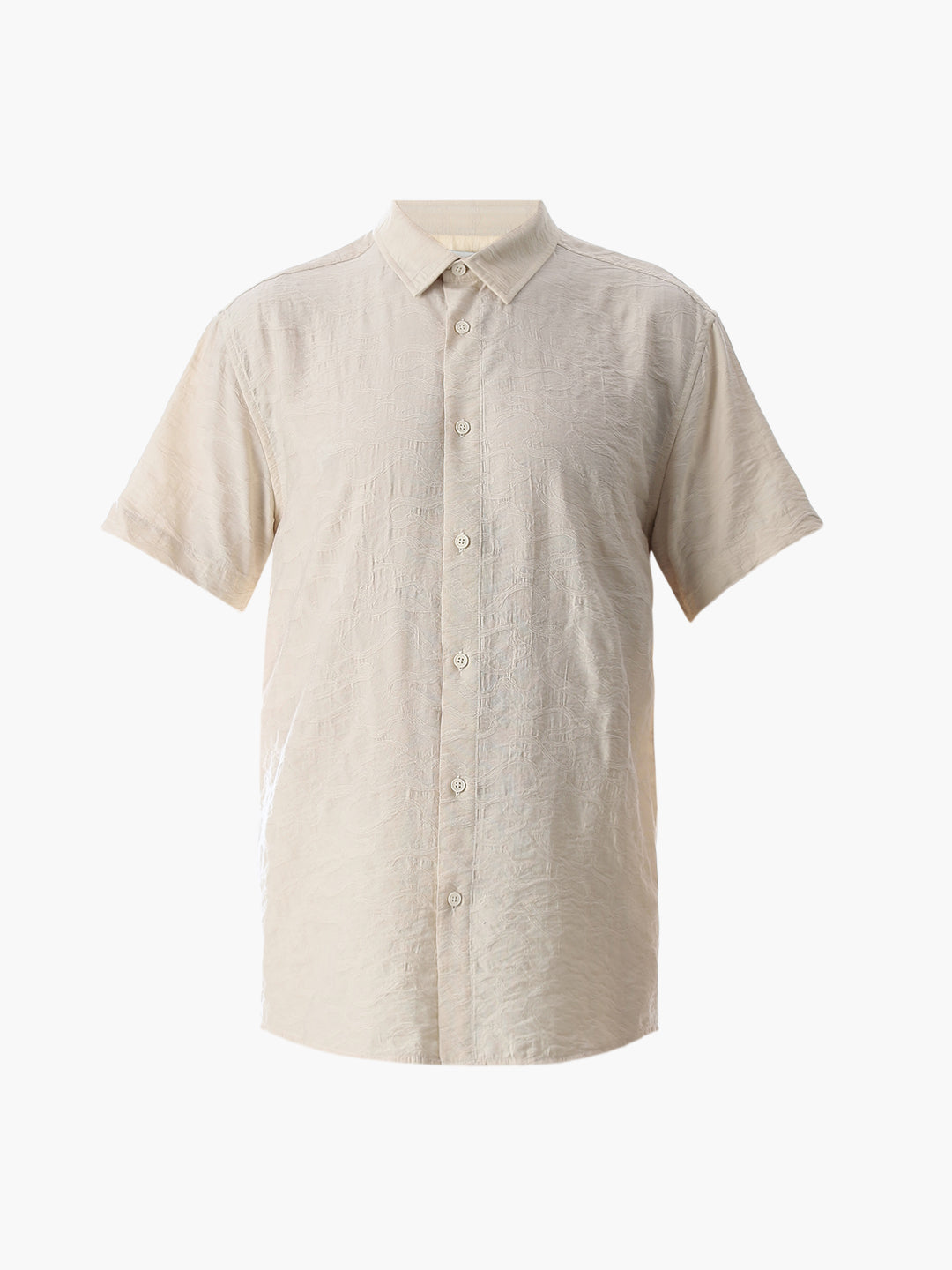 Beige Comfort Fit Shirt