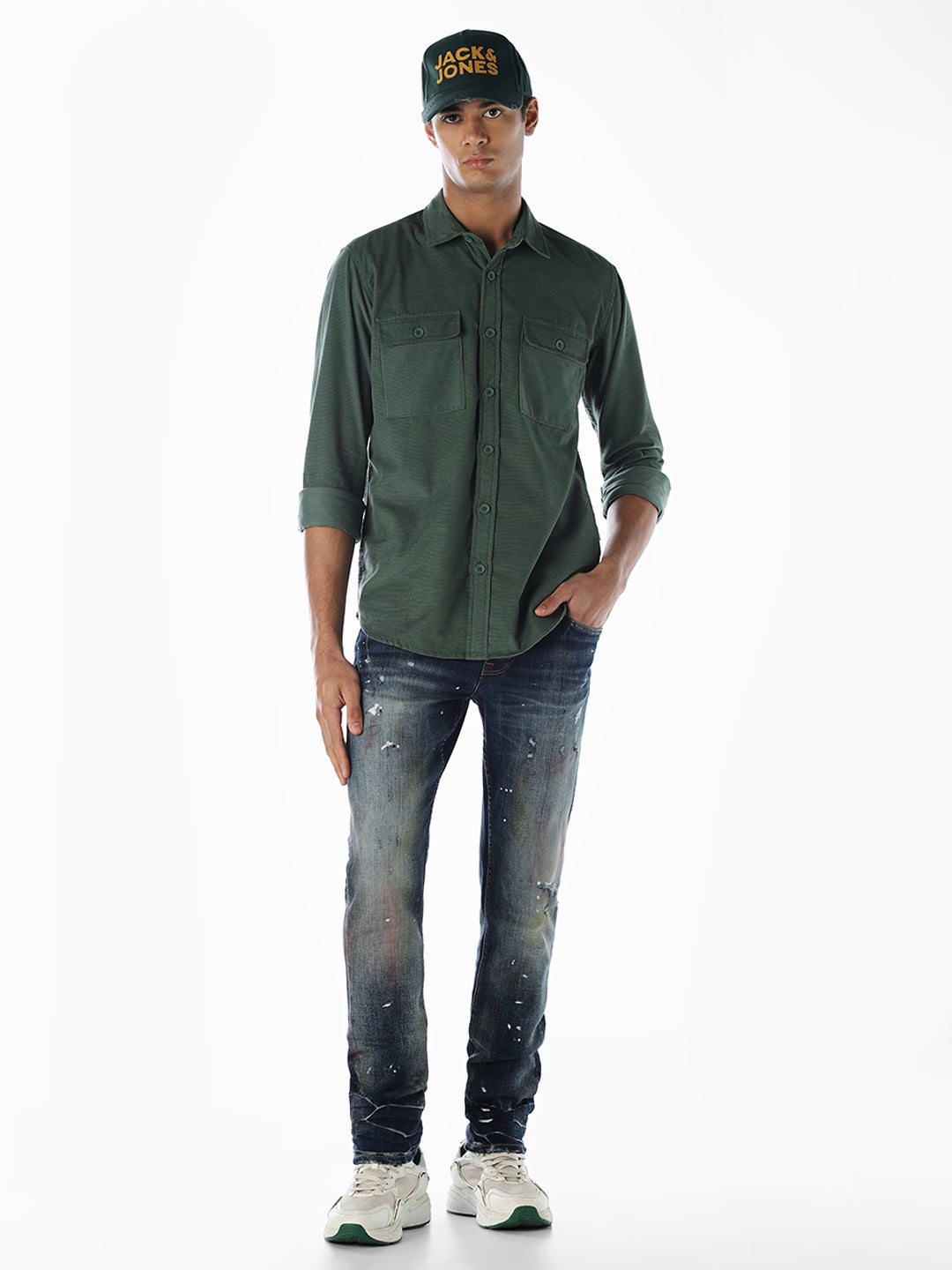 Cotton Regular Fit Shirt - Green