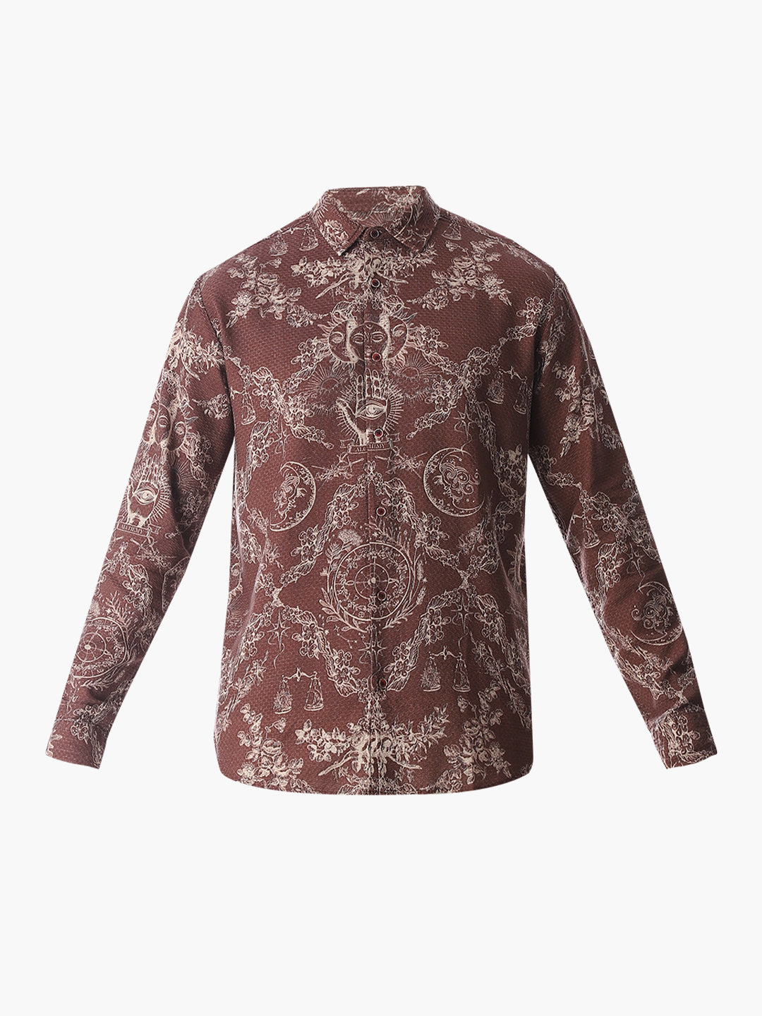 Cosmic Print Cotton Shirt